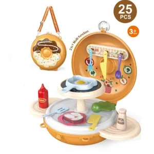 2-in-1 Cooking Playset Carry Case