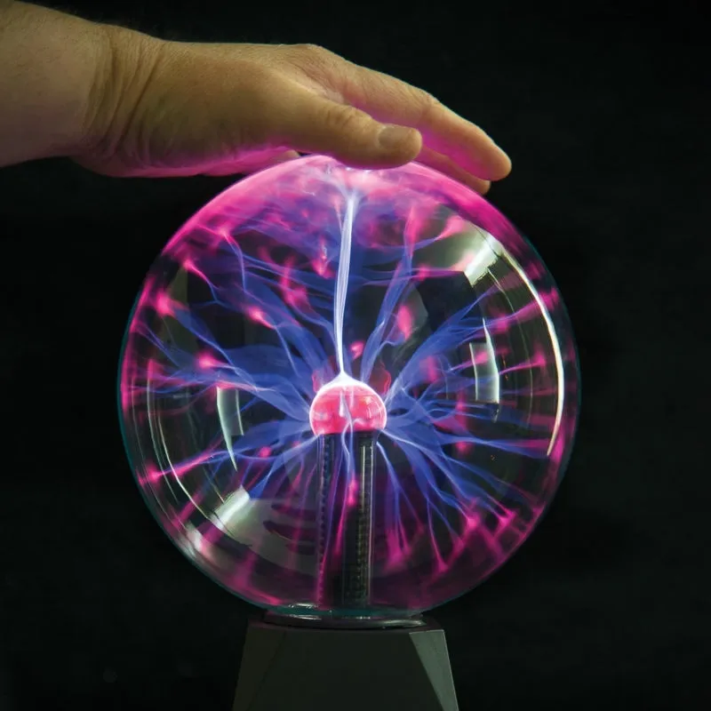 6" Plasma Ball - Interactive Touch-Activated Light Show