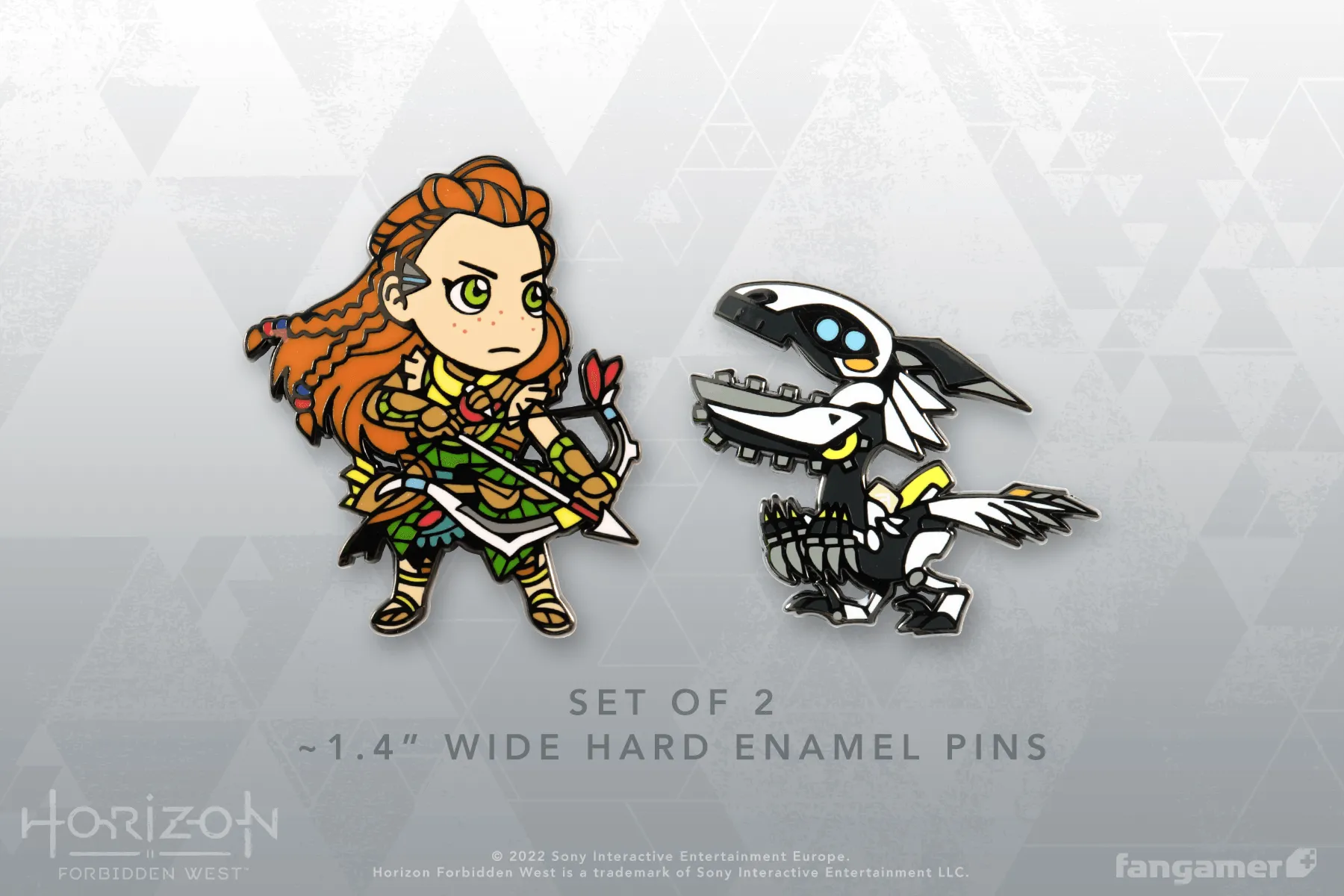 Aloy and Clawstrider Pin Set