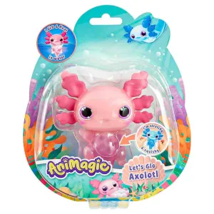 AniMagic Let's Glo Axolotl Pink Interactive Pet