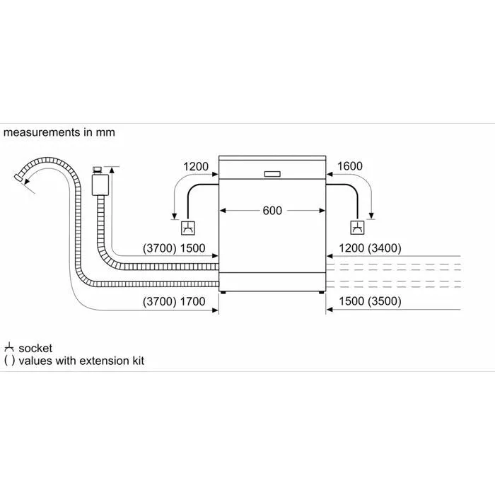 Bosch SMV6ZCX42E Built-In Dishwasher 14 Place Settings Fully Integrated