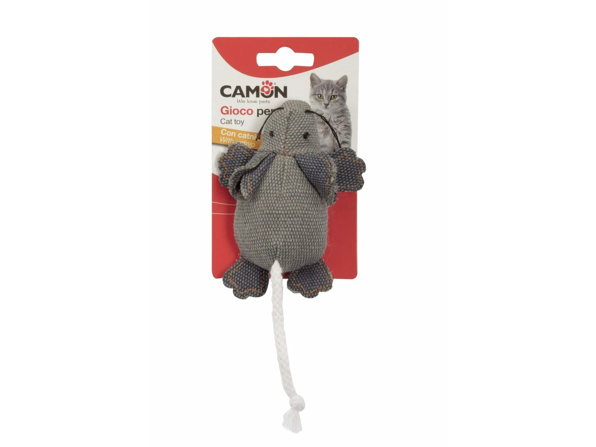 Cat Toy - Denim Mouse