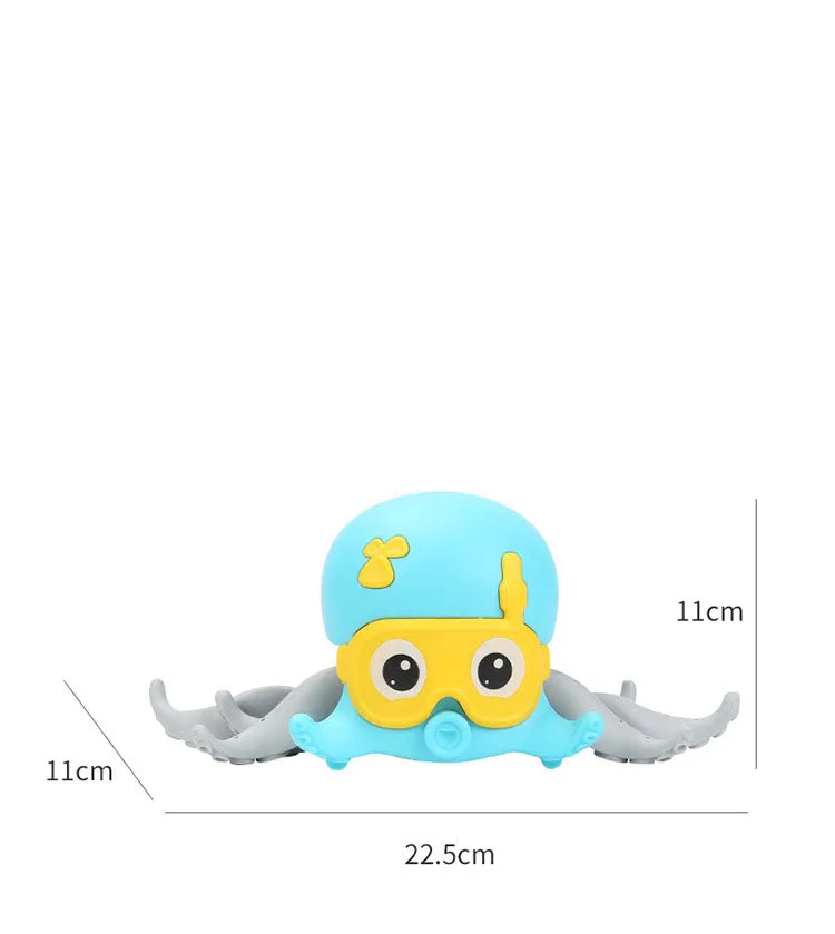 Children Playing In Water Walking Octopus Toy