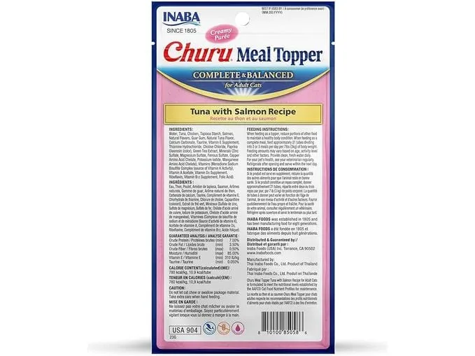 Churu Complete & Balanced for Adult Cats Tuna with Salmon Recipe