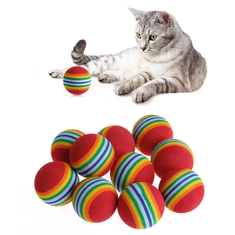 Colorful Fun 10-Piece Rainbow Balls Set