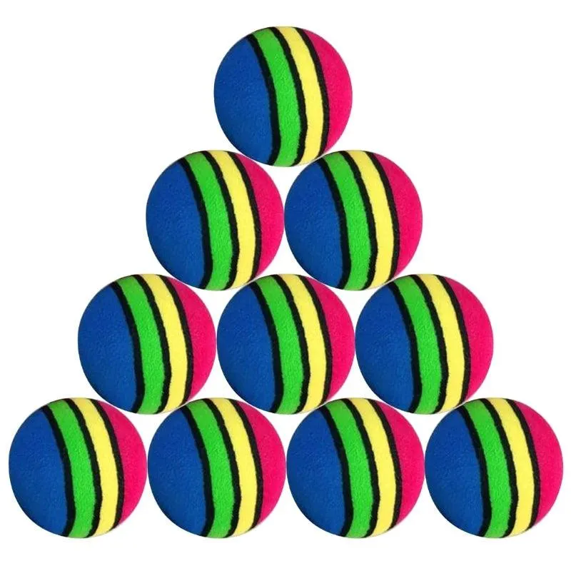 Colorful Fun 10-Piece Rainbow Balls Set