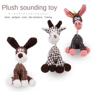 Cute Donkey Dog Toy Use For Training Dogs Interactive Animal Pet Puppy Toys Dog Supplies