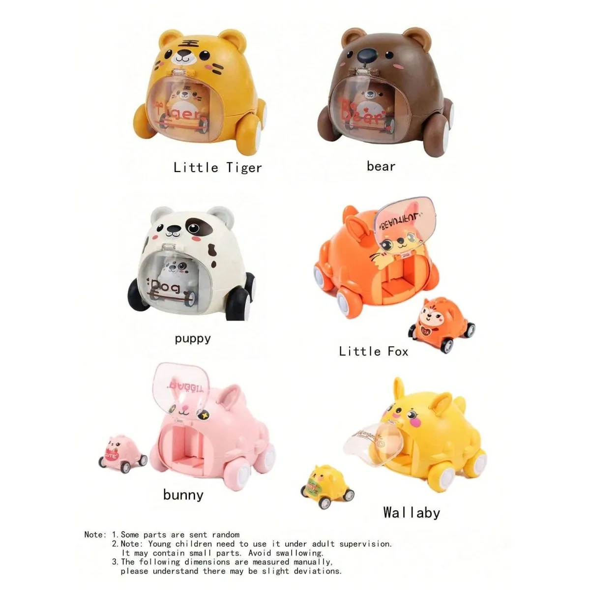 Cute Pet Ejection Vehicle Assorted | 1 Pcs