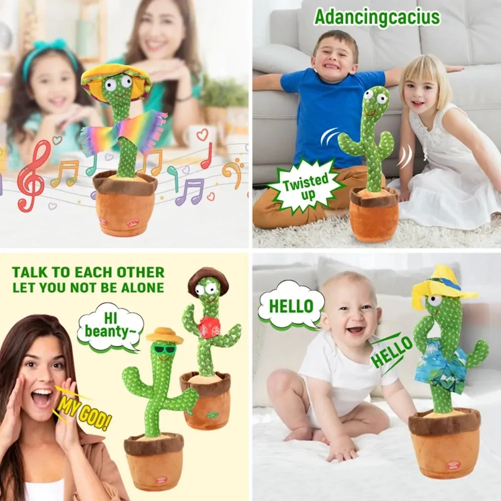 Dancing Cactus Electronic Plush Toys