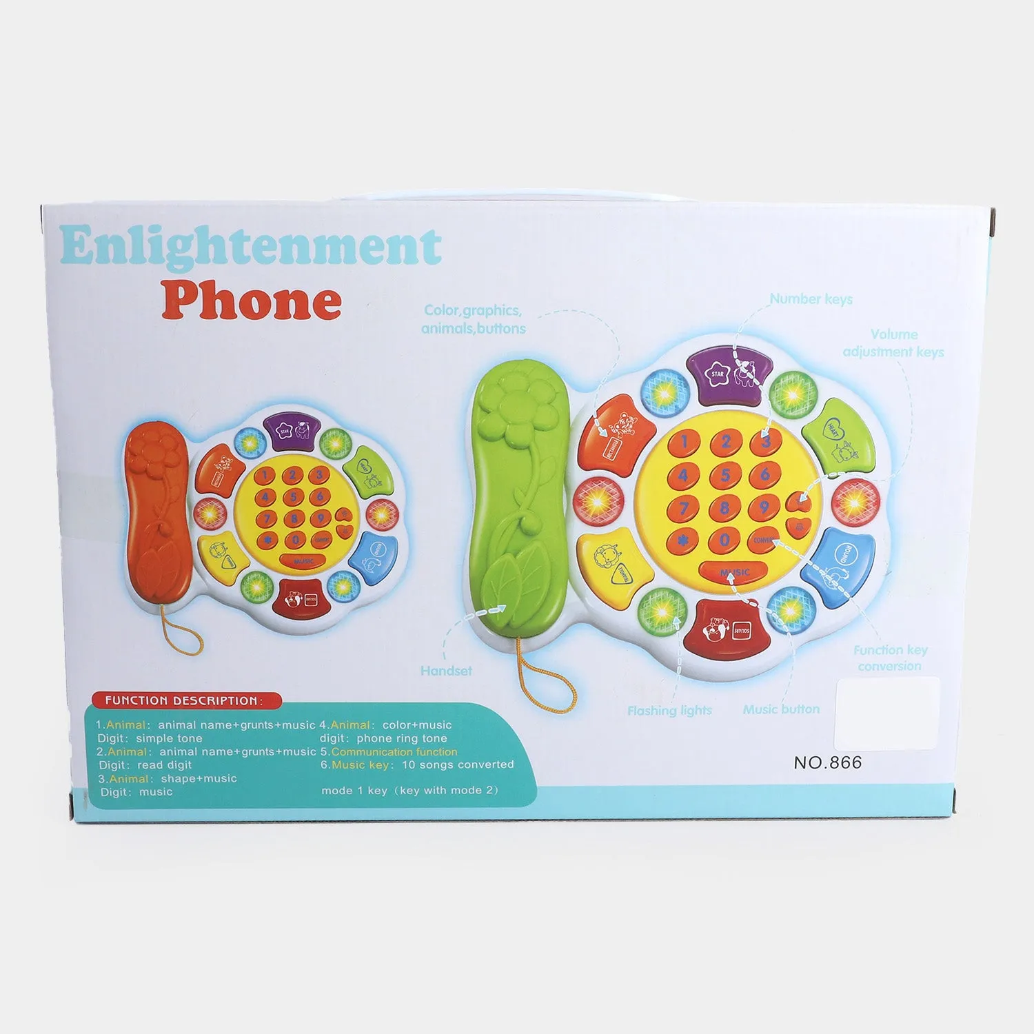 Electric Telephone Learning & Musical Toy For Kids