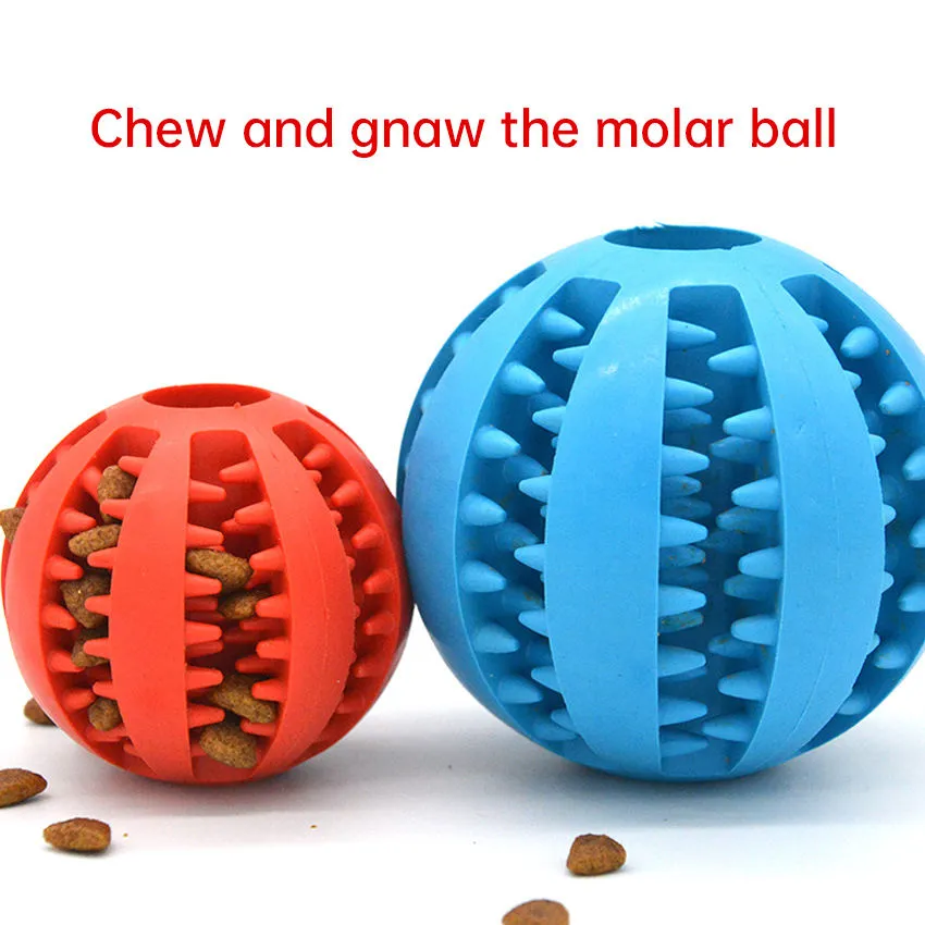 Feeding Ball Dog Toy, Bite Resistant and Tooth Cleaning