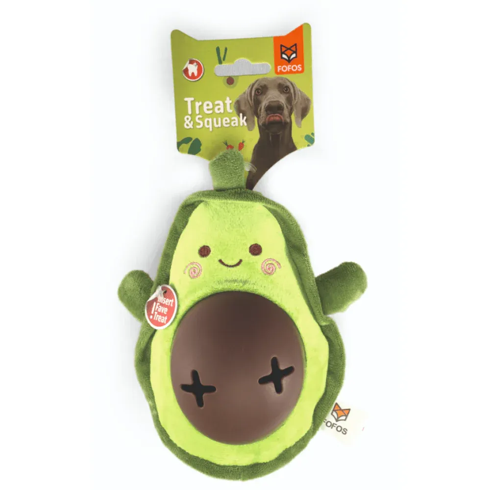 Fofos Avocado Treat Toy for Dogs | For Medium Chewers