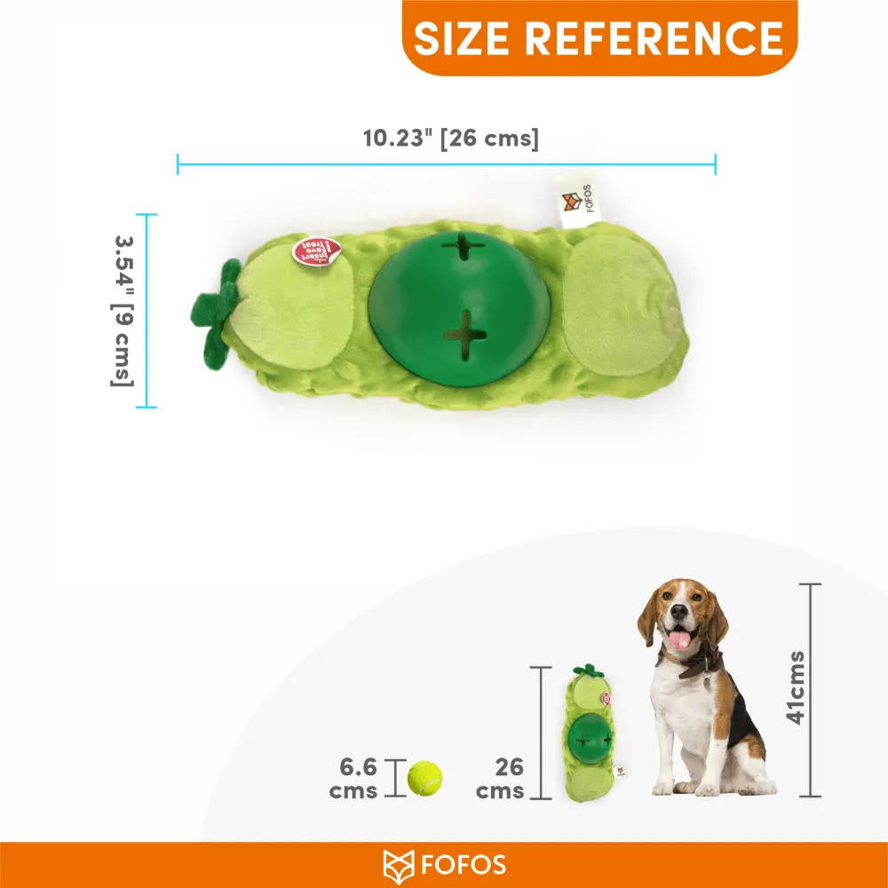 Fofos Green Bean Treat Toy for Dogs