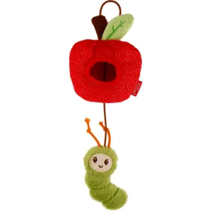 GiGwi Rookie Hunter Treat Dispensing Plush Cat Toy (Caterpillar With Apple)