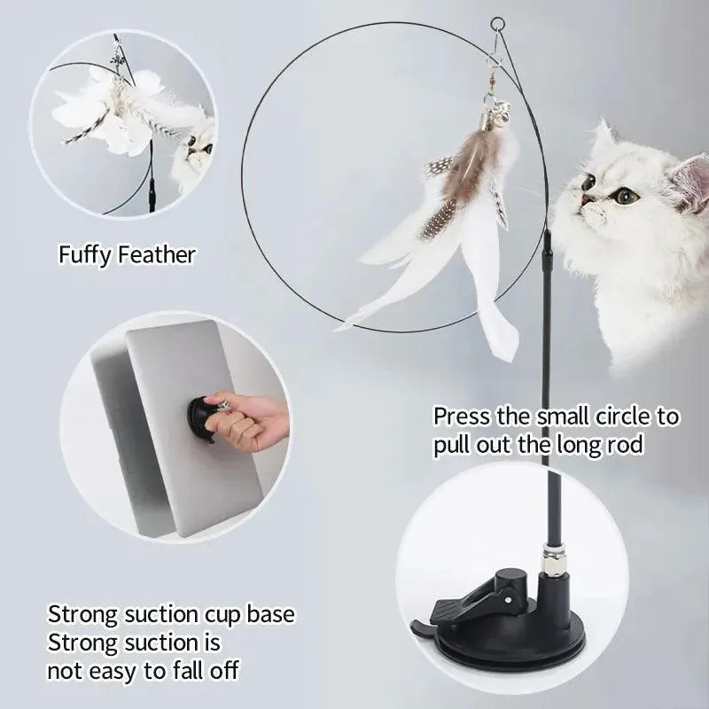 HandsFree Interactive Cat Toy Stick