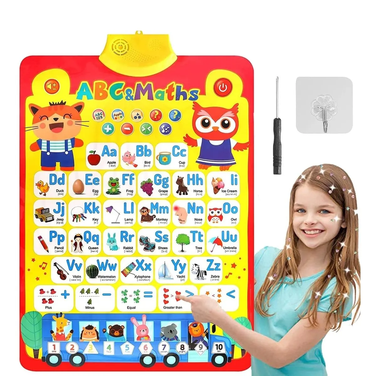 Interactive Alphabet & Number Talking Wall Chart