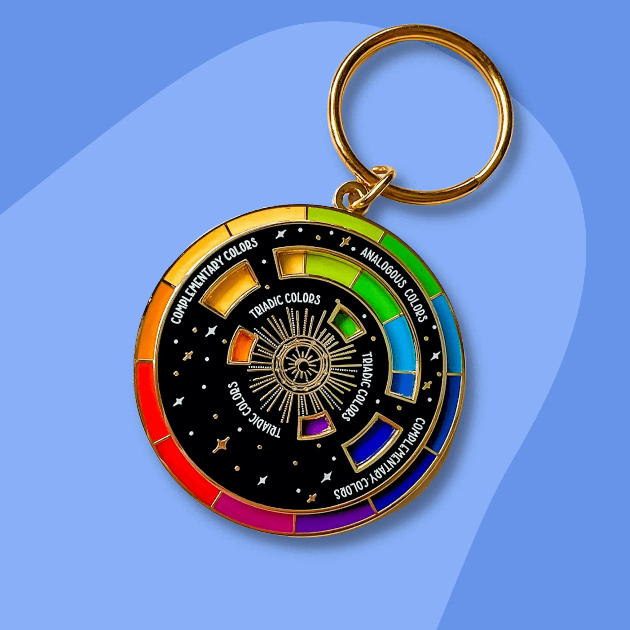 Interactive Color Wheel Keychain© The Gray Muse