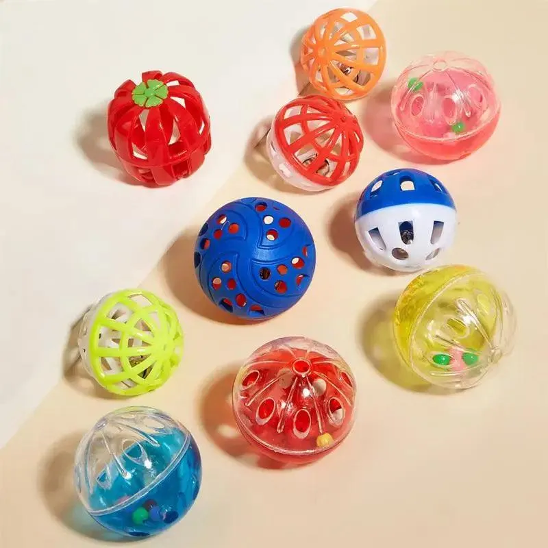 Interactive Colorful Plastic Ball with Bell