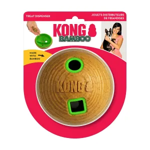 KONG Bamboo Feeder Ball Dog Toy Medium