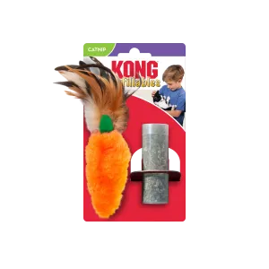 KONG Refillables Carrot w/Feather Top Cat Toy