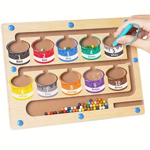 Magnetic Color Number Maze Educational Montessori Puzzle for Kids