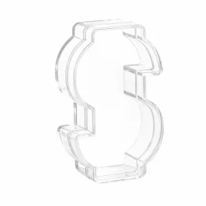 Money Shaped Acrylic Candy Boxes 24 Pack 3.16"x1"x1.96"