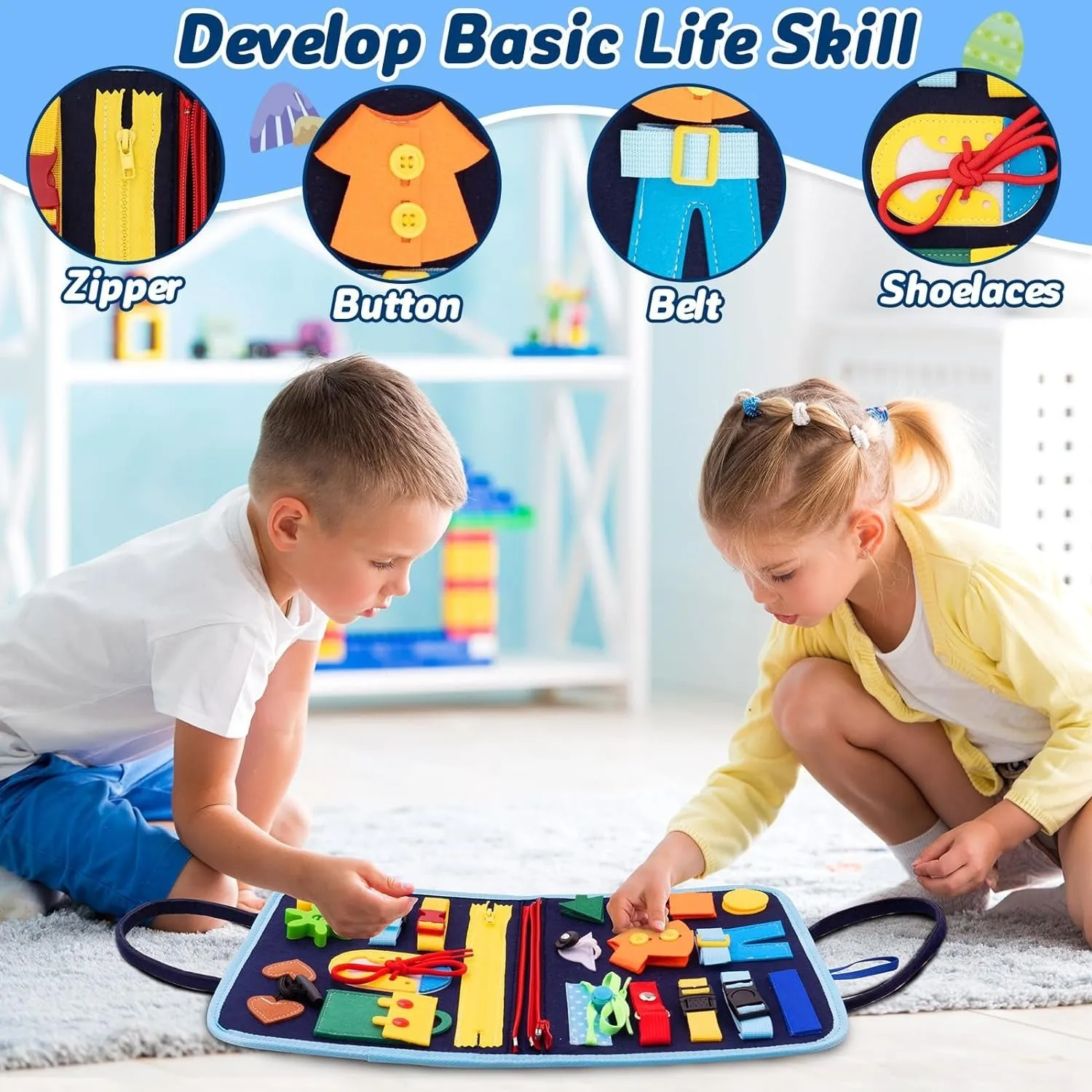 Multifunctional All in One Busy Sensory Activity Book - 874