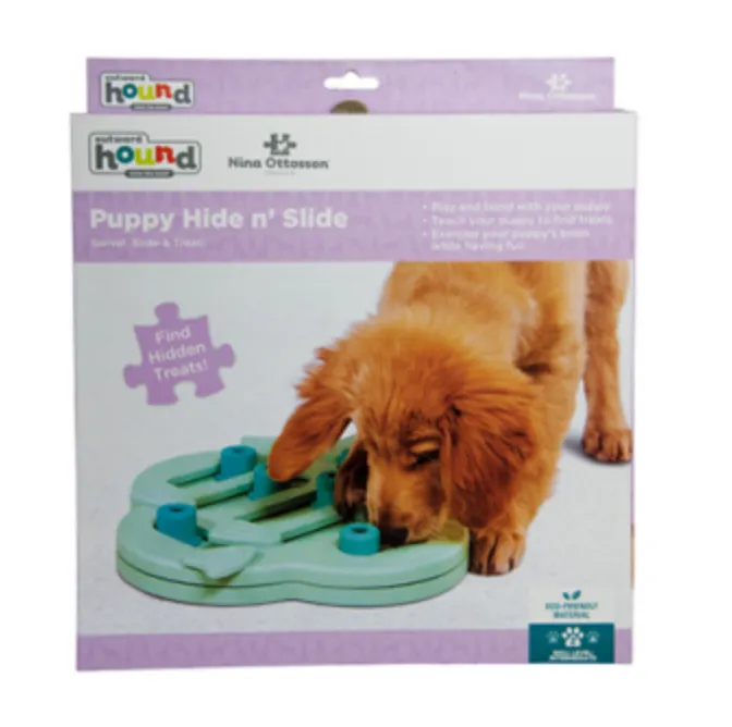 Outward Hound Nina Ottosson - Puppy Hide N' Slide Puzzle Dog Toy