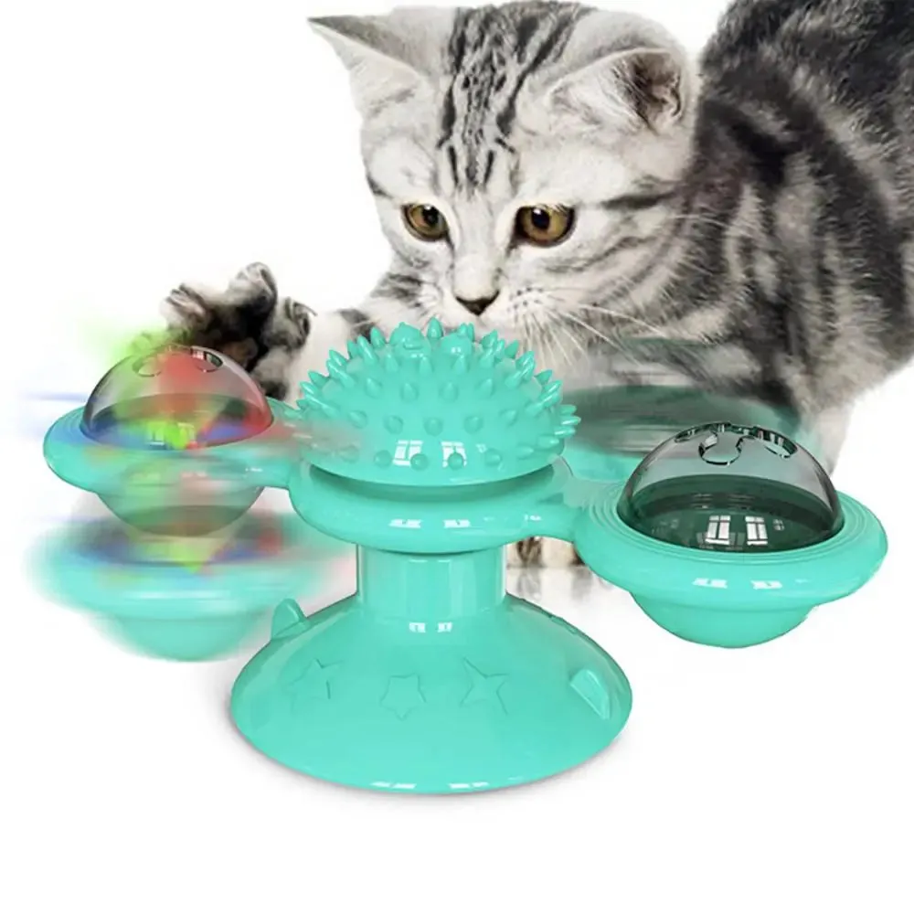 Pet Interactive Turntable Windmill Ball Toy