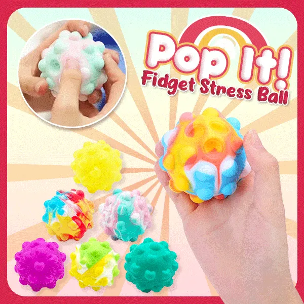 Pop It Led Ball 3D Sensory Toys – Round Sensory Squeeze Pop Its Ball Anti-Pressure Fidget Toys