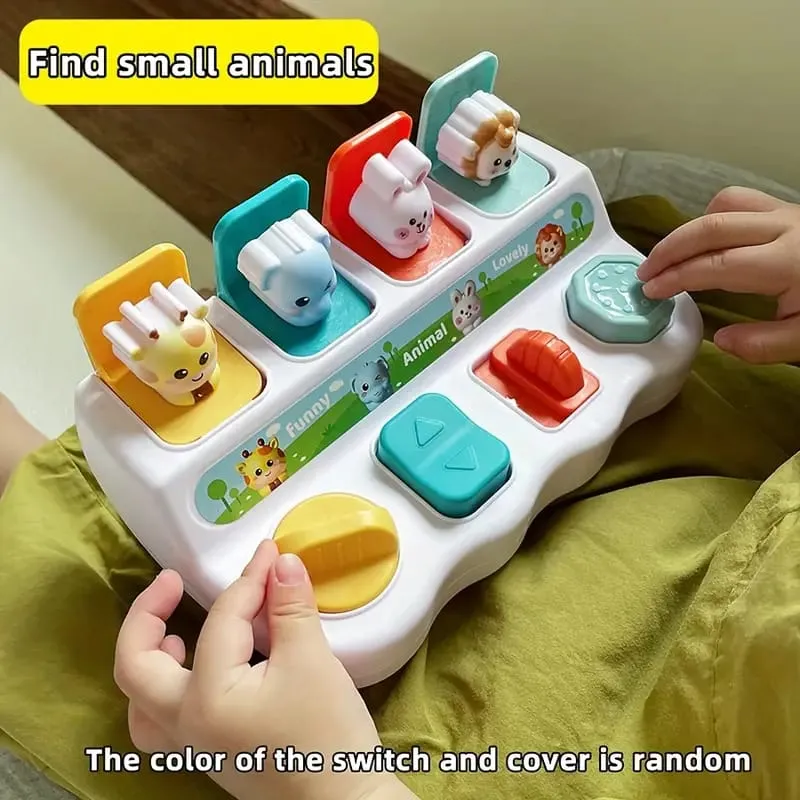 Pop-Up Cause and Effect Interactive Animals Sensory Set - 91A