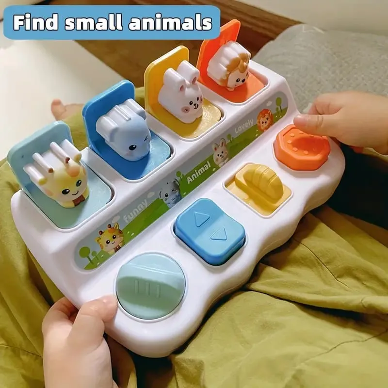 Pop-Up Cause and Effect Interactive Animals Sensory Set - 91A