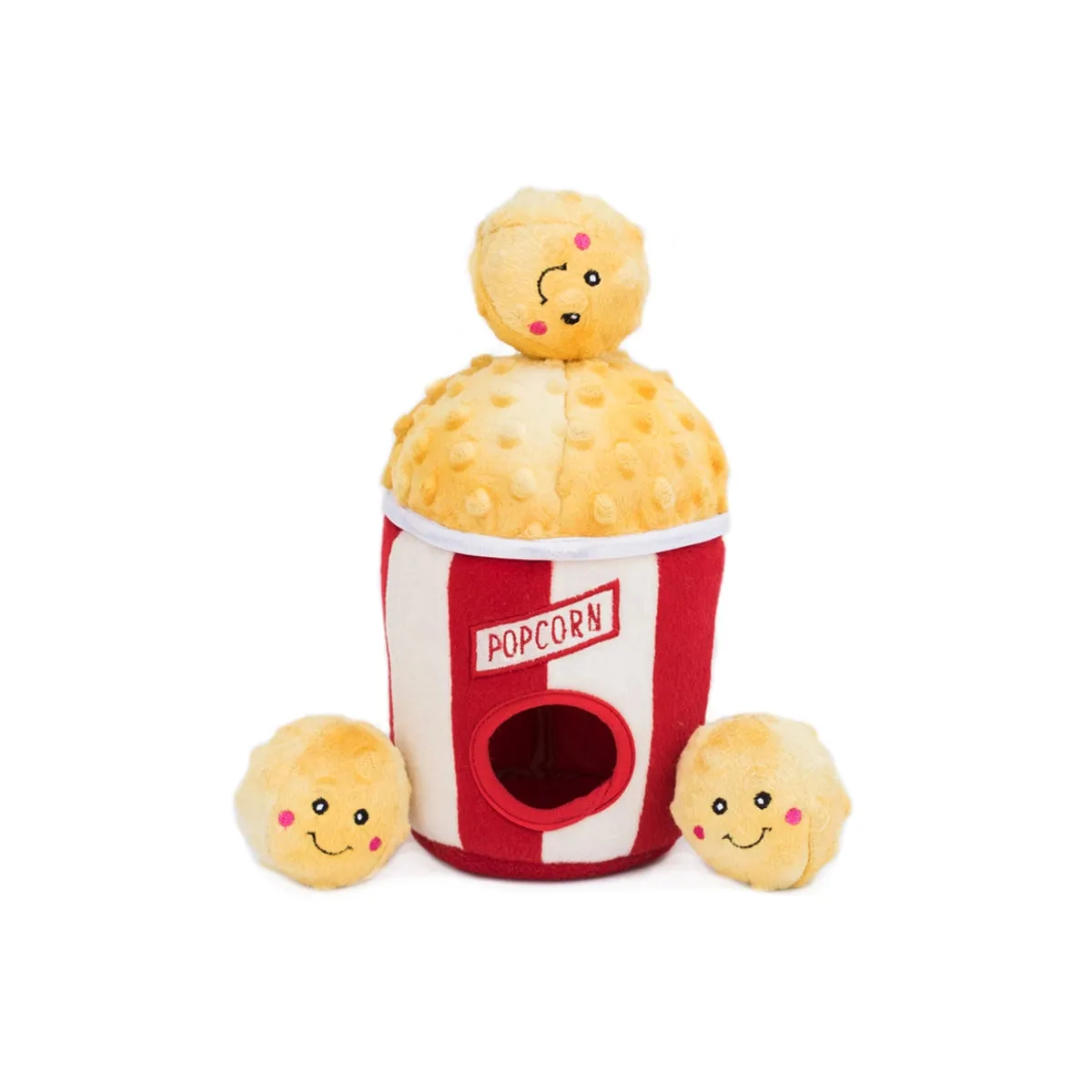 Popcorn Bucket Burrow Dog Toy