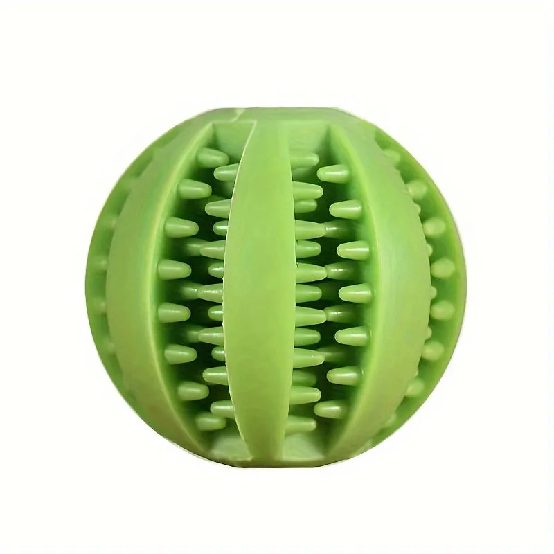 Rubber Food Ball Toy Interactive Chew for Small Dogs