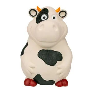 Territory Cow Latex Squeaker Dog Toy (6")