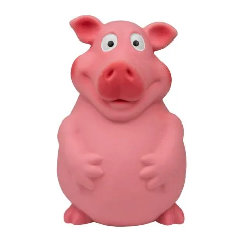 Territory Piggy Latex Squeaker Dog Toy (6")