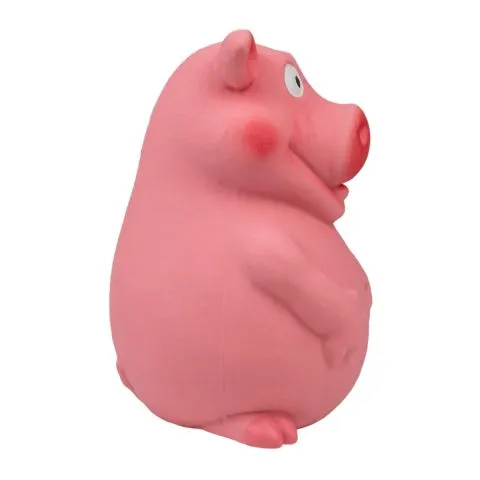 Territory Piggy Latex Squeaker Dog Toy (6")