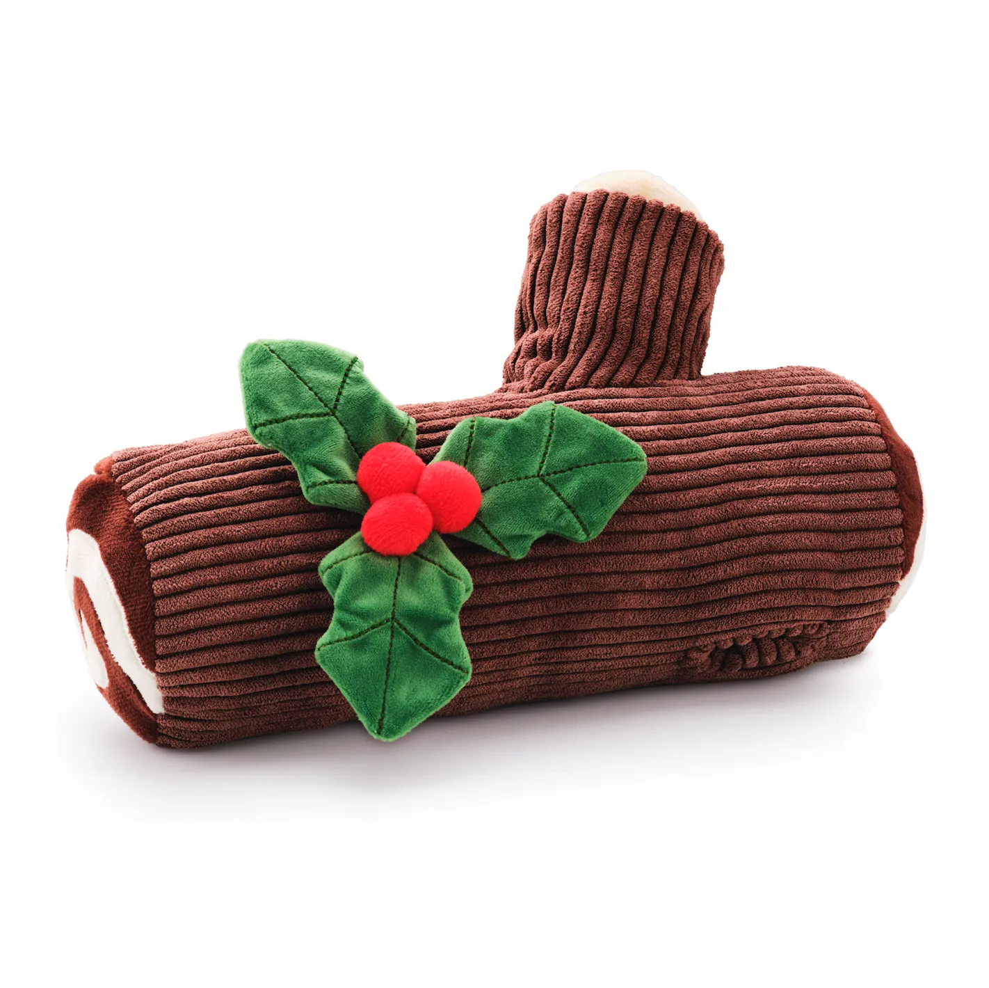 Yule Log Interactive Snuffle Holiday Dog Toy