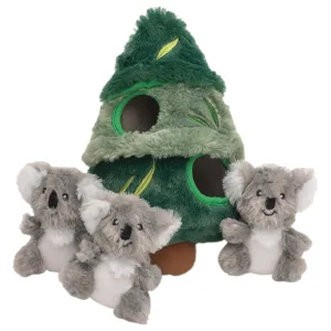 Zippypaws Burrow Koala In Tree Dog Toy