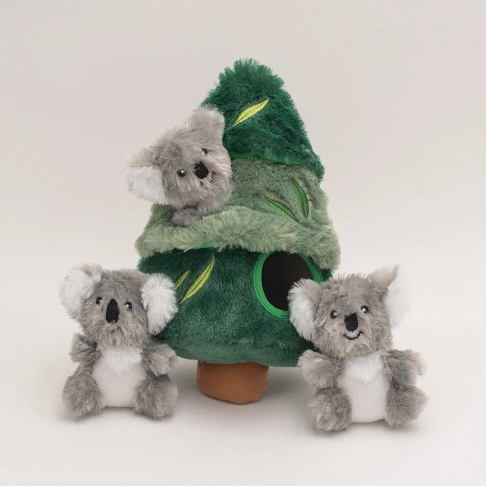 Zippypaws Burrow Koala In Tree Dog Toy